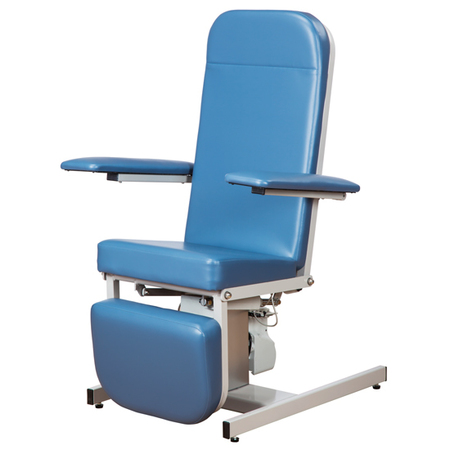 CLINTON Recliner Series Hi-Lo Blood Drawing Chair, Slate Blue 6810-3SB